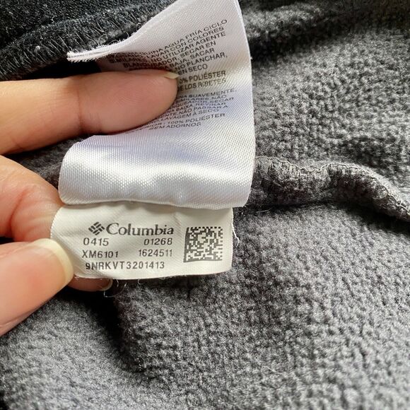 Columbia Men’s Dark Gray Fast Trek Full Zip Fleece size Large - Picture 7 of 9